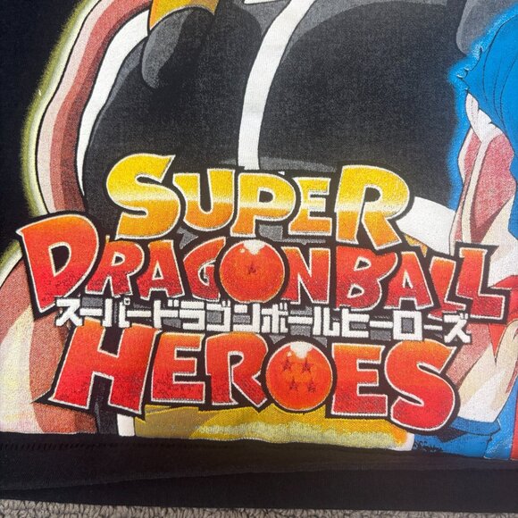 DBZ Shirt Large Black All Over Graphic Print Anime Handmade Indie Artist Tee - Picture 9 of 16